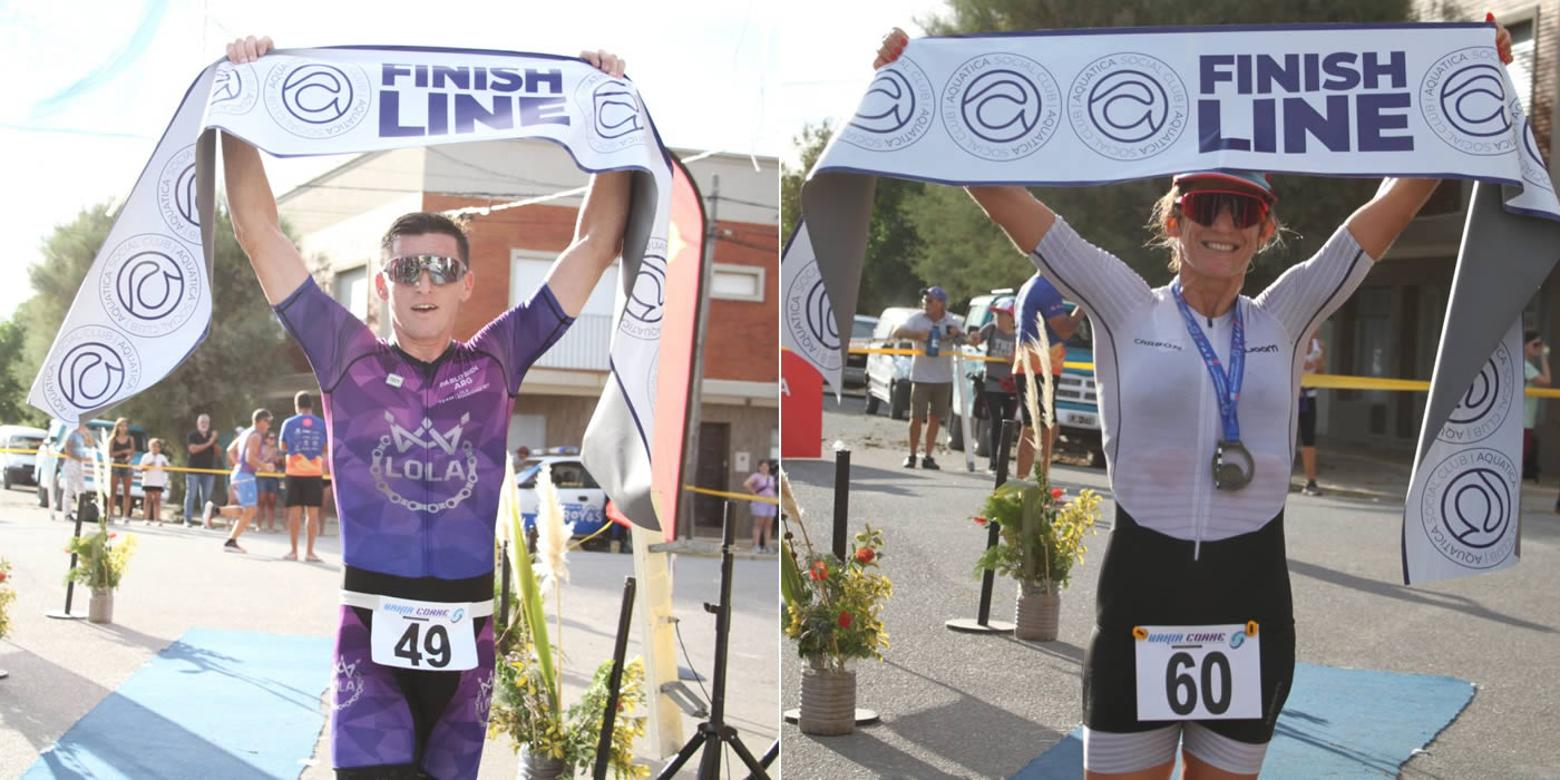 Los Ganadores del triatlon de Claromeco 2025
